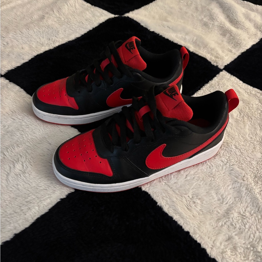 Nike Black and Red Athletic Shoes